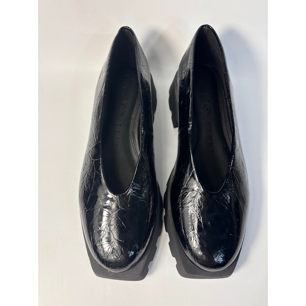 Katy Perry Patent Leather Black Unique Women Size 6